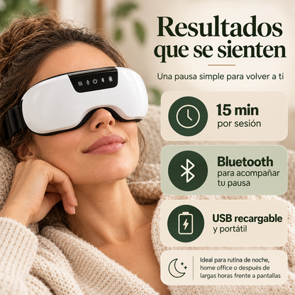Maveloa RelaxView — Masajeador Ocular Inteligente