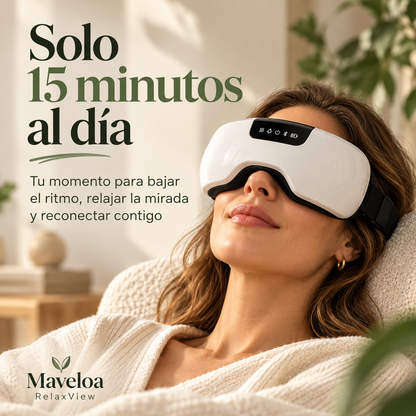 Maveloa RelaxView — Masajeador Ocular Inteligente