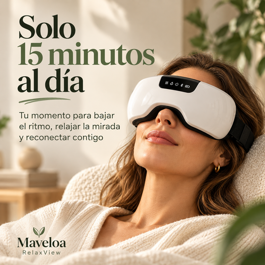 Maveloa RelaxView — Masajeador Ocular Inteligente