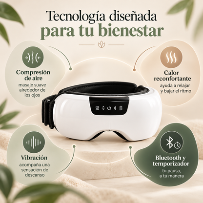 Maveloa RelaxView — Masajeador Ocular Inteligente